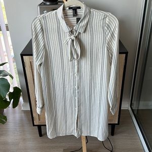 Striped shirt dress